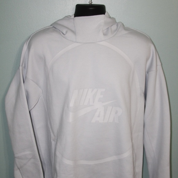 Nike Other - NEW Nike Air Fleece Hoodie Pure Platinum Lrg